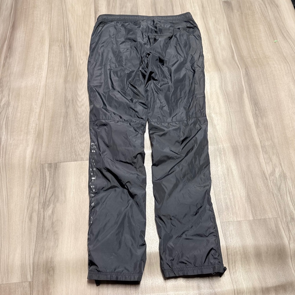 Burberry Sport Mens Gray Nylon Track Pants Ankle Zip Size M